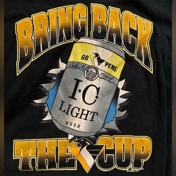 VINTAGE PITTSBURGH PENGUINS TSHIRT SZ XL NHL - Picture 2 of 6